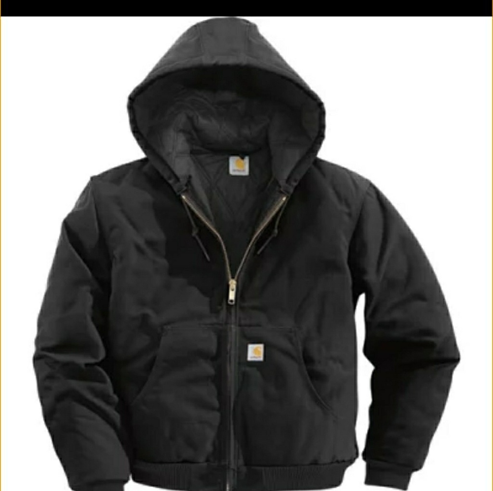 Mens Carharrt Duck active black jacket